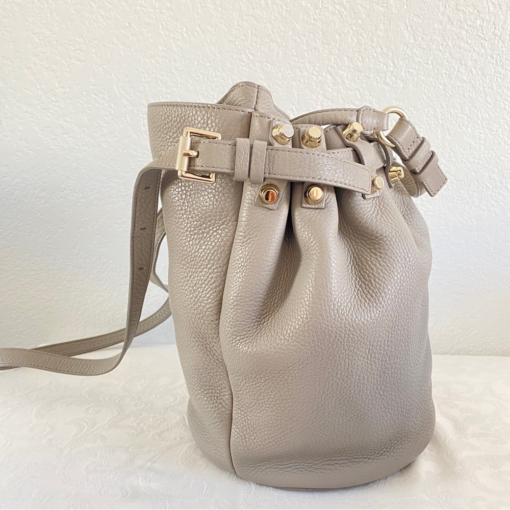Alexander Wang Gray Diego Studded Drawstring Bag - Picture 4 of 15